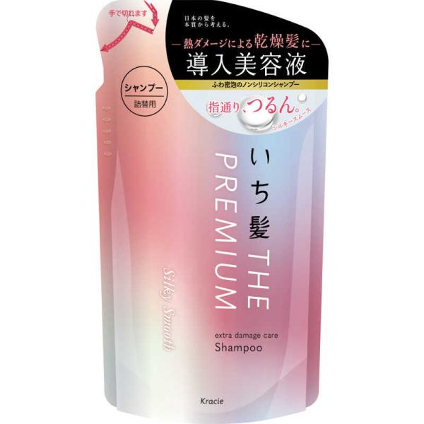 Ichikami Premium 洗髮精 受損髮 導入美容液 滑順配方 補充裝 340ml
