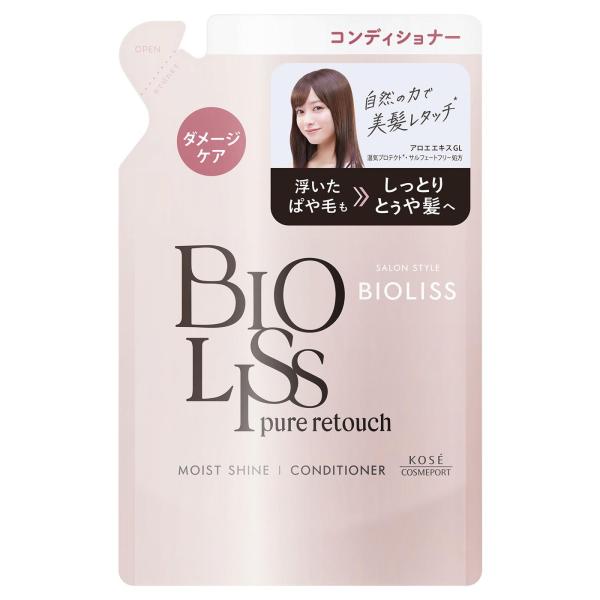 Kose高絲 Biolis Pure Retouch 蓬亂髮順直潤髮乳 480mL / 補充裝 340mL