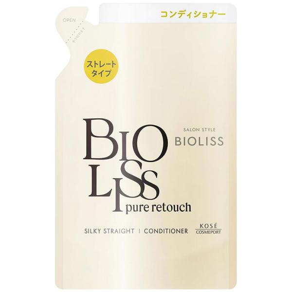 Kose高絲 Biolis Pure Retouch 捲翹髮順直潤髮乳 480mL / 補充裝 340mL