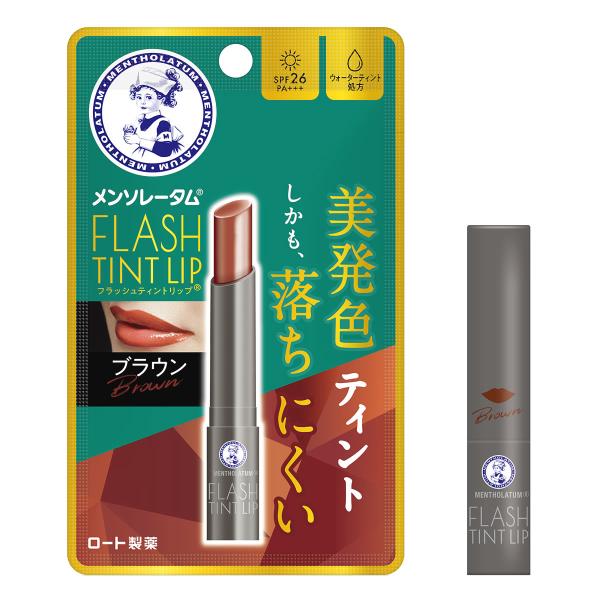 Rohto 樂敦 護唇膏 潤唇膏 曼秀雷敦 Flash Tint 護色潤唇膏(珊瑚粉/棕色)