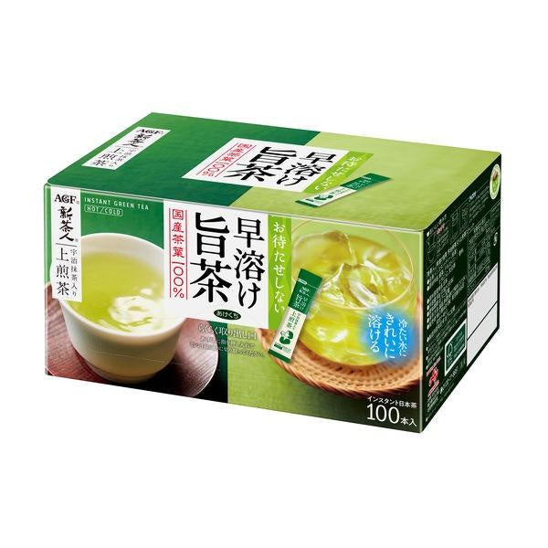 味の素AGF 新茶人 快溶好茶 宇治抹茶口味上煎茶 1箱(100條入)