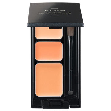 日本 ETVOS 遮瑕膏 三色礦物遮瑕盤 黑眼圈 痘疤 暗沉 SPF36 PA+++3.1g 肥皂溫水可洗淨