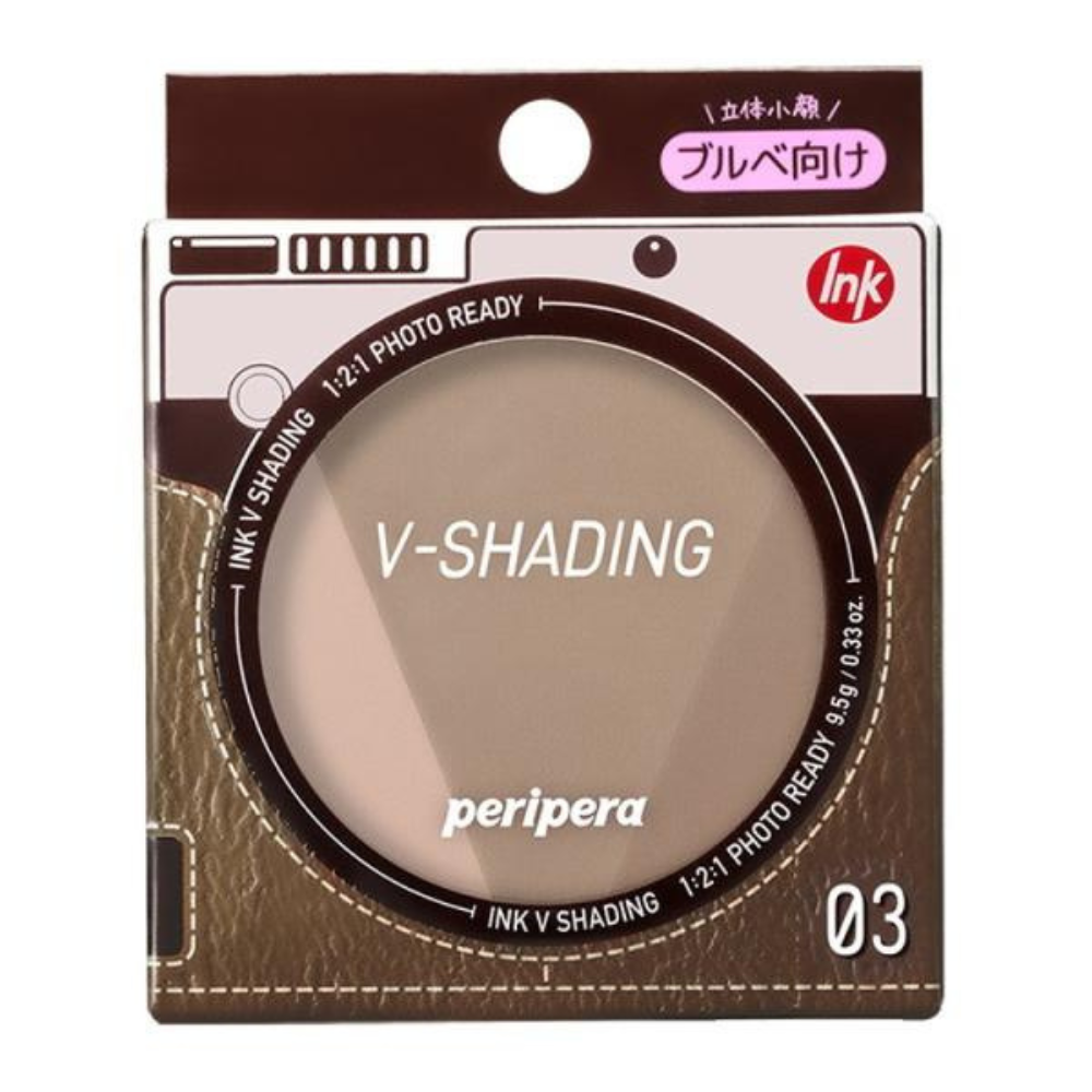 Peripera 菲麗菲拉 彩妝 修容 粉餅 V型三色修容餅(01 杏仁棕 / 03 榛果灰)9.5g