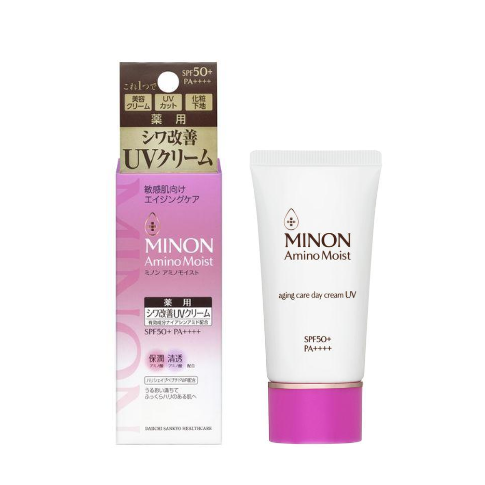 MINON 蜜濃 氨基酸保濕抗老日霜 妝前乳 抗UV 30g SPF50+ PA++++