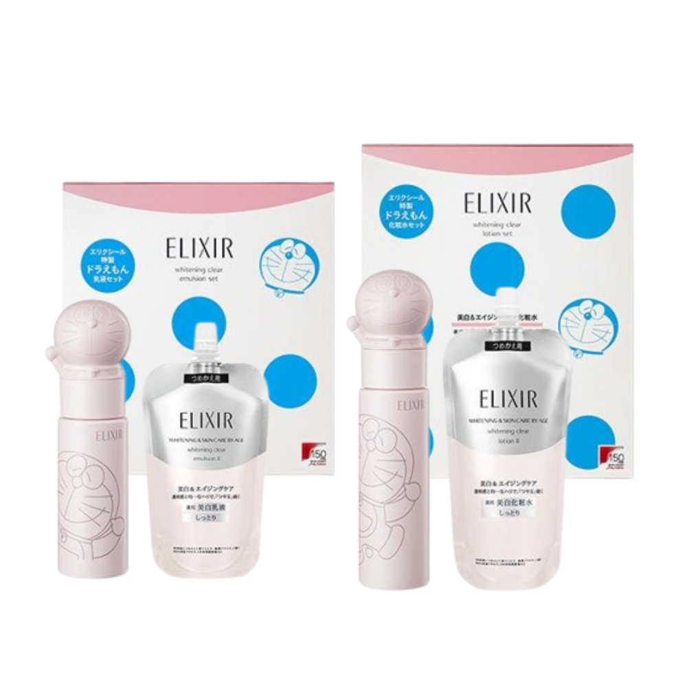 資生堂 ELIXIR 怡麗絲爾 乳液 套裝 T II BR 多拉a夢