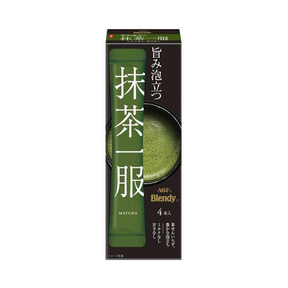 味之素AGF 特調抹茶 冰鎮抹茶 無奶無糖 1箱（4條入）