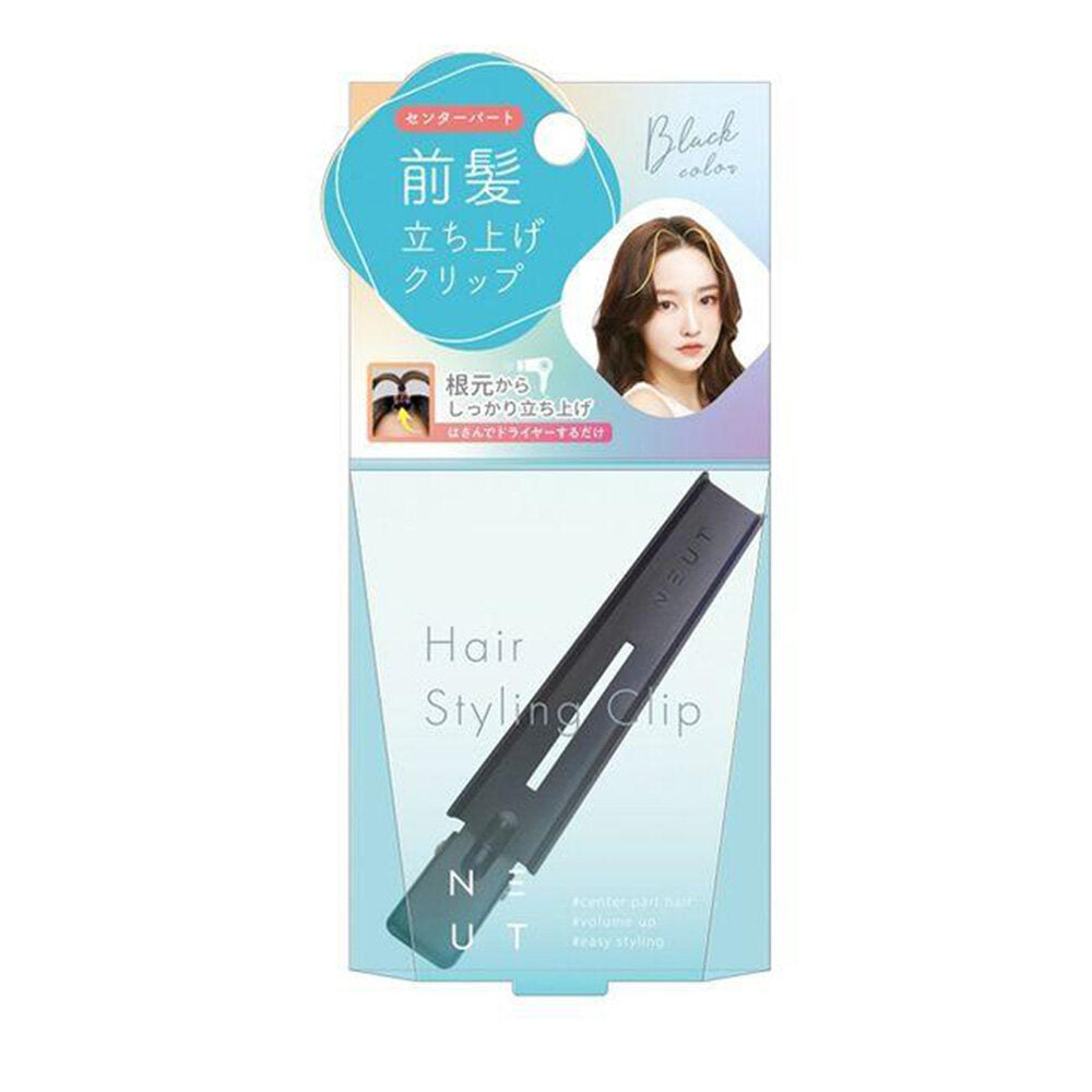 ST NUT 瀏海夾 髮夾 自然造型蓬鬆瀏海夾 黑色 beauty world