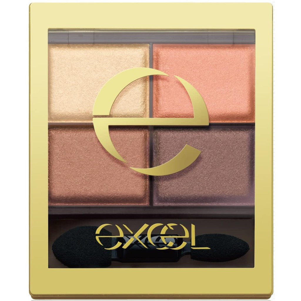 excel 眼影 四色眼影 裸色深邃眼影 SR 光綻時裳四色眼采 CS excel 蜜粉 excel sr03