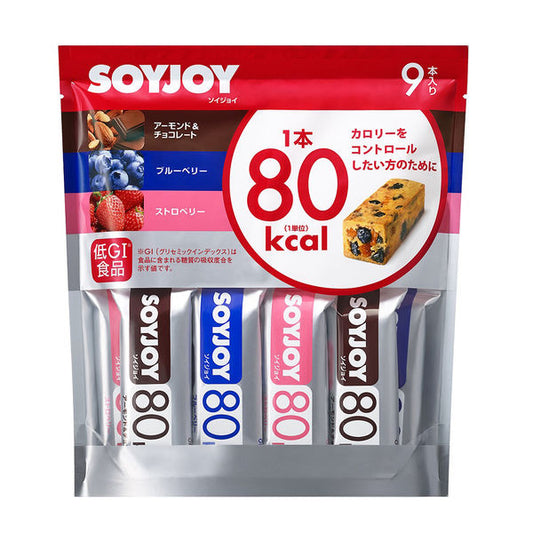 大塚製薬 SOYJOY 熱量控制80 大豆營養棒 巧克力 藍苺 草苺 (9支入)