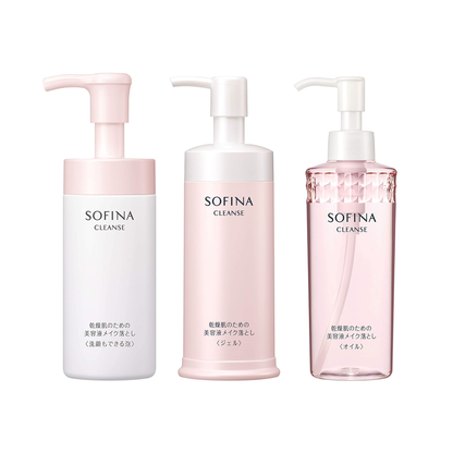 花王 SOFINA 蘇菲娜 乾燥肌膚款 美容液卸妝洗面乳液 150ml