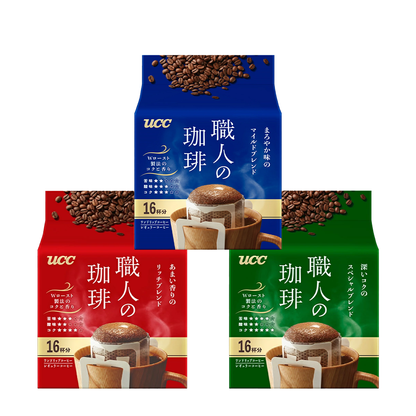 UCC 上島咖啡 咖啡 濾掛式 職人咖啡 濾掛式咖啡系列 16/36/40杯份 (濃郁 / 溫和 / 特調)