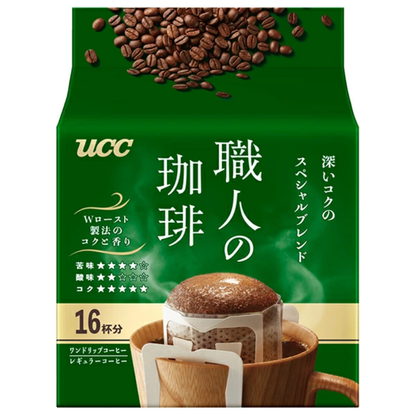 UCC 上島咖啡 咖啡 濾掛式 職人咖啡 濾掛式咖啡系列 16/36/40杯份 (濃郁 / 溫和 / 特調)