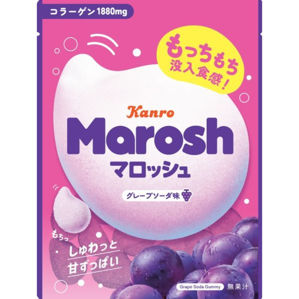 Kanro 甘樂 棉花軟糖（葡萄蘇打味/優格蘇打味）50g