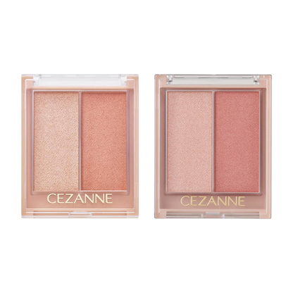 CEZANNE 双色腮紅 01 杏光粉
