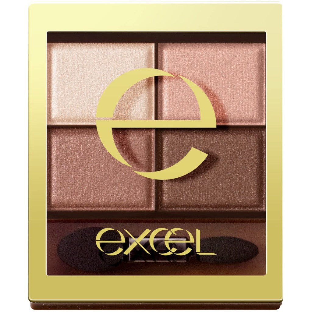 excel 眼影 四色眼影 裸色深邃眼影 SR 光綻時裳四色眼采 CS excel 蜜粉 excel sr03