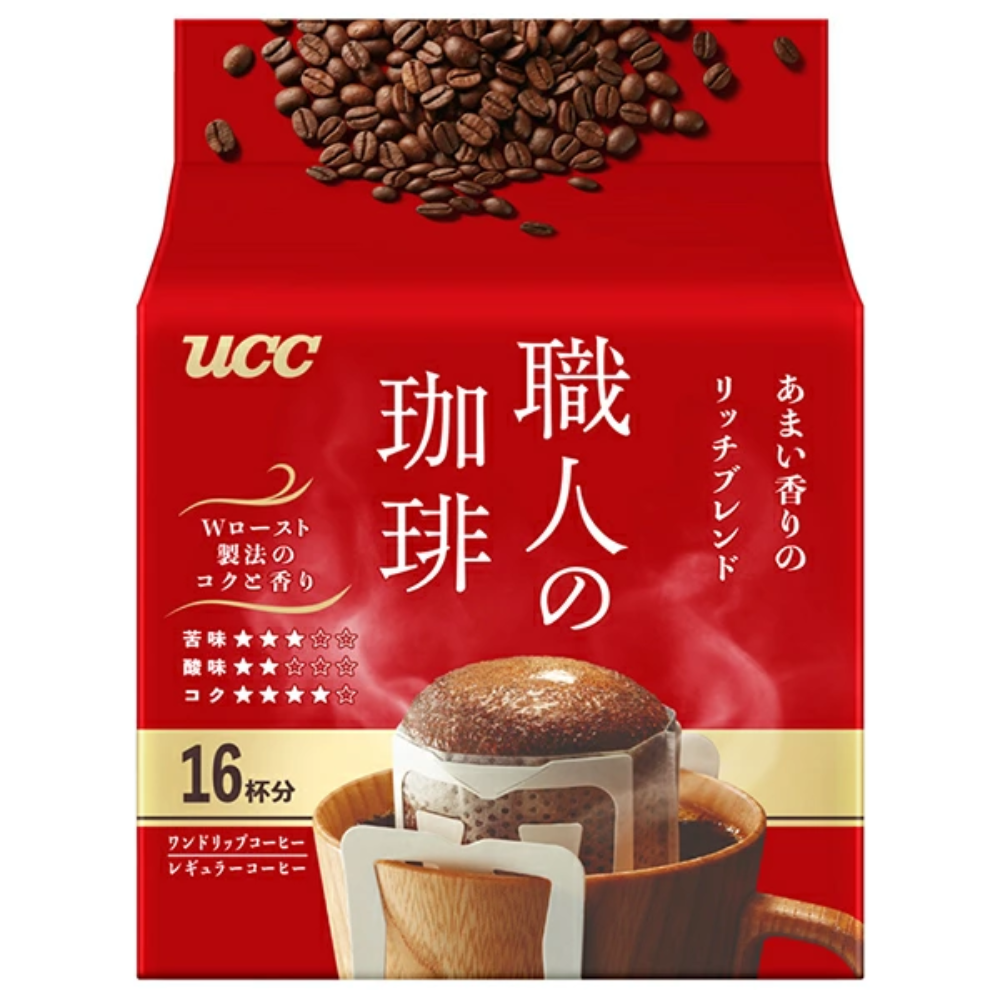 UCC 上島咖啡 咖啡 濾掛式 職人咖啡 濾掛式咖啡系列 16/36/40杯份 (濃郁 / 溫和 / 特調)
