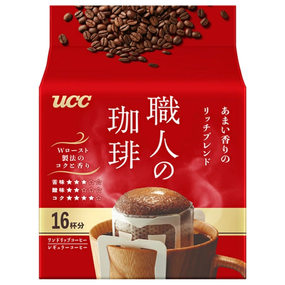 UCC 上島咖啡 咖啡 濾掛式 職人咖啡 濾掛式咖啡系列 16/36/40杯份 (濃郁 / 溫和 / 特調)
