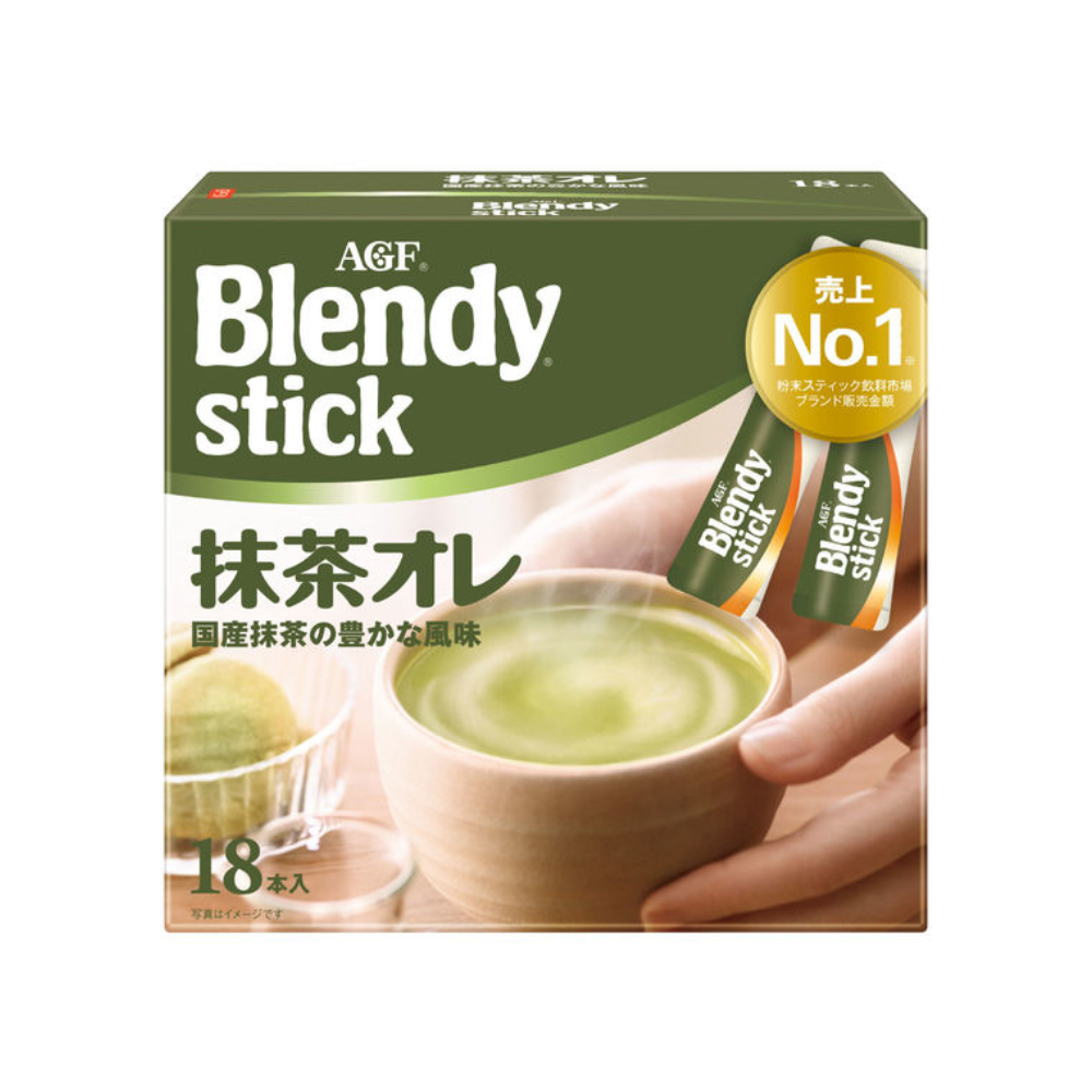 AGF 抹茶歐蕾牛奶 沖泡飲品 1箱（18本入）