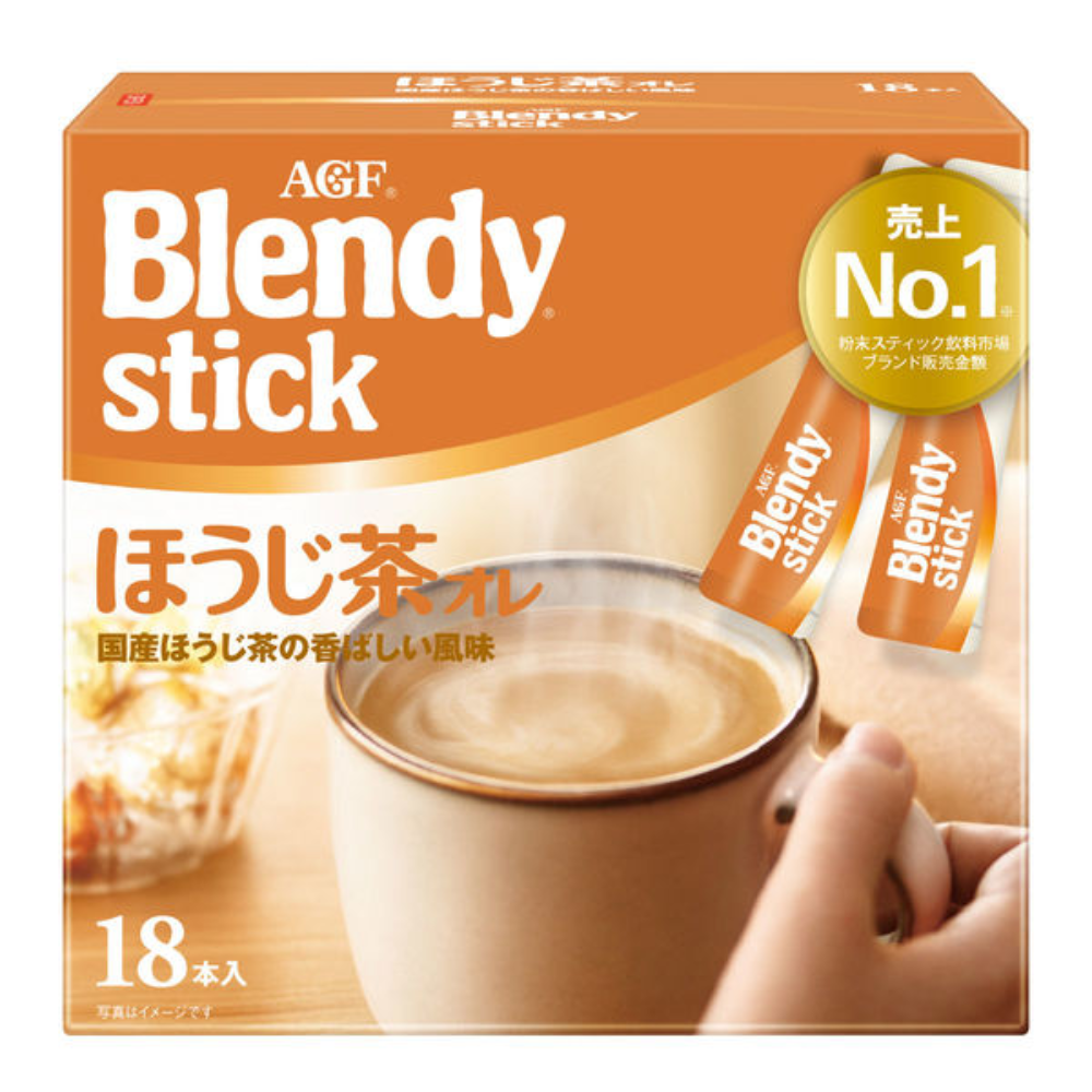 AGF Blendy 速溶焙茶歐蕾  18入