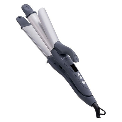 SALONIA 2WAY 直髮&捲髮二合一電捲棒 SL-002A 銀黑色32mm