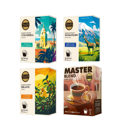 TULLY'S COFFEE 塔利咖啡 咖啡 濾掛式 單包裝手沖濾掛咖啡系列 1盒5包入