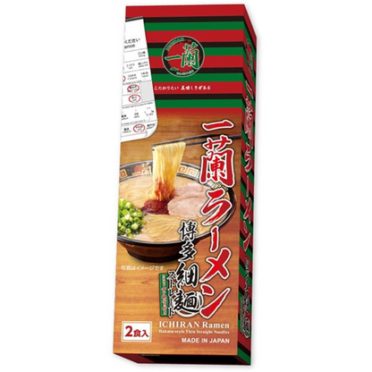 日本 一蘭 拉麵 福岡博多細麺(直條麵）附一蘭 秘傳辣粉 5人分 五包博多細麵+五包湯底+五包紅色秘傳辣粉 水煮麵非泡麵