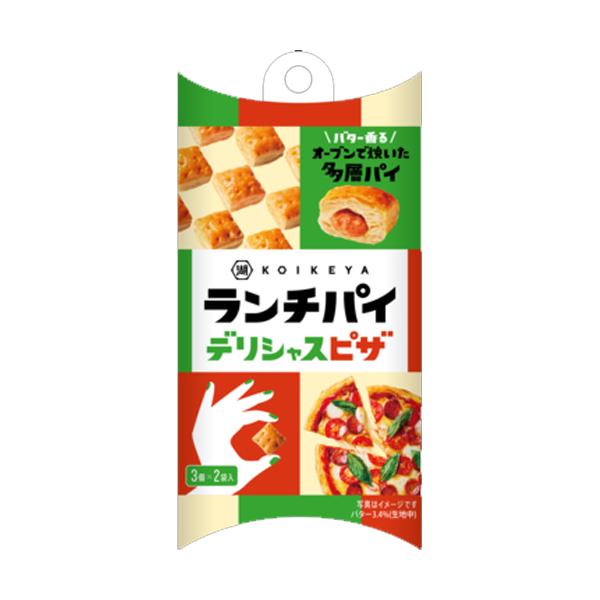 湖池屋 零食 午餐派 蛤蜊巧達濃湯 / 美味披薩  1盒 (3片 x 2袋)