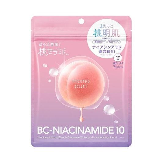 BCL Momopuri 保濕屏障精華面膜 N 桃子面膜 1包( 7片入 )