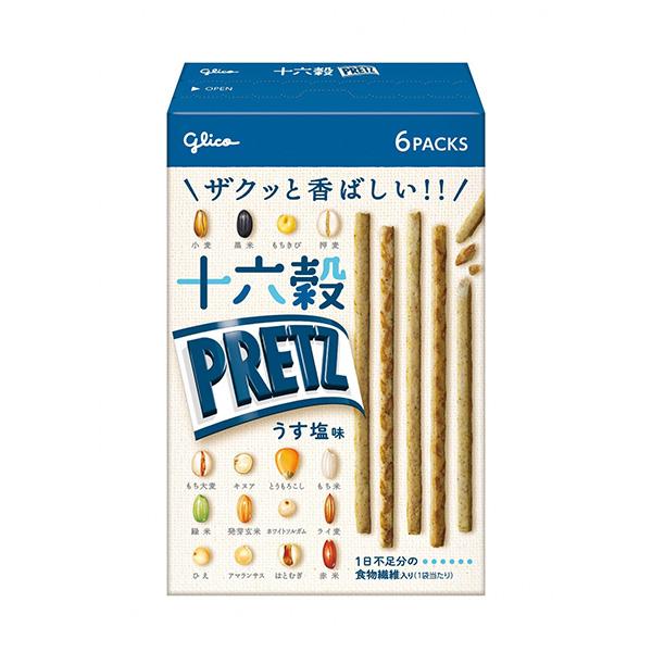 Glico 固力果 百力滋 PRETZ 十六穀（淡鹽味/烤海苔味）60g