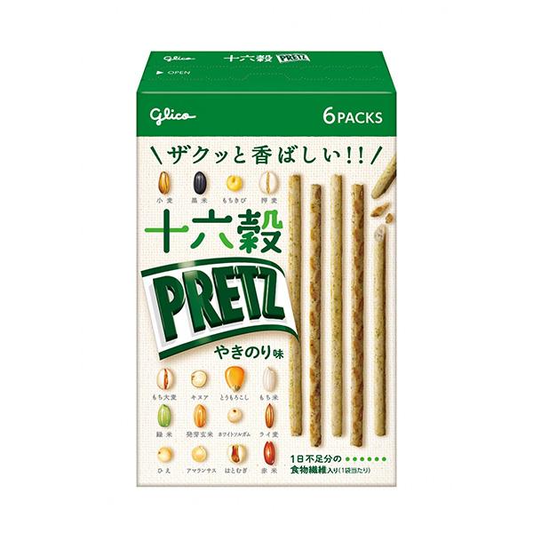Glico 固力果 百力滋 PRETZ 十六穀（淡鹽味/烤海苔味）60g
