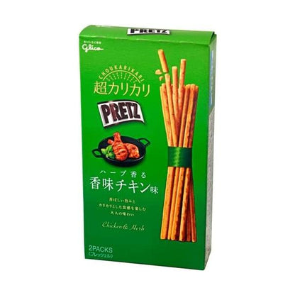 Glico 固力果 百力滋 PRETZ 超脆百力滋 (香草雞肉口味 / 和風干貝醬油口味) 55g