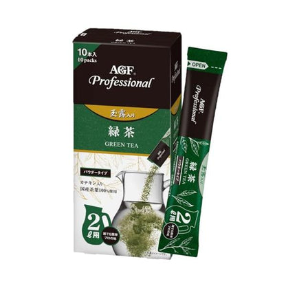 Ajinomoto 味之素 AGF 即溶 沖泡茶（茉莉花茶/焙茶/玉露綠茶）1L / 2L  1盒（10 入）