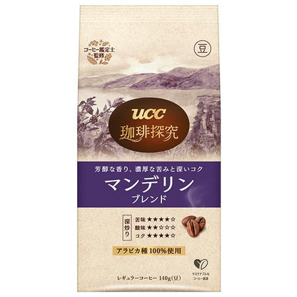 UCC上島咖啡 咖啡探索 咖啡豆 (哥倫比亞特調/曼特寧特調)  1袋 (140g)