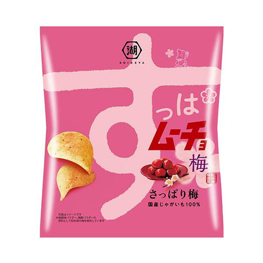 Koikeya 湖池屋 零食 洋芋片 酸叭姆久洋芋片 清爽梅子風味 55g