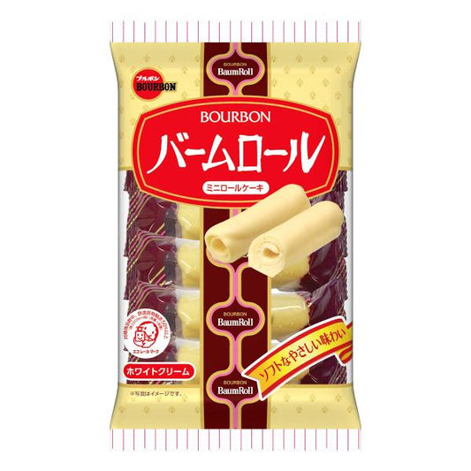 Bourbon 北日本 食品 甜點 零食 經典白巧克力蛋糕捲 7入