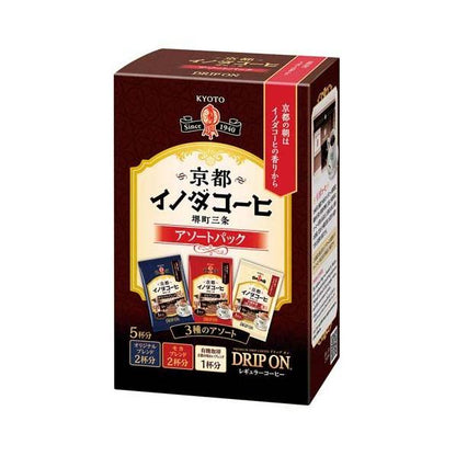 Key Coffee 咖啡 濾掛式 Drip On 京都 INODA 濾掛式咖啡 綜合裝 1盒（5杯份）