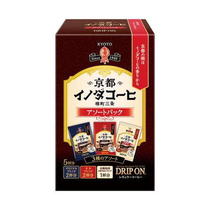 Key Coffee 咖啡 濾掛式 Drip On 京都 INODA 濾掛式咖啡 綜合裝 1盒（5杯份）