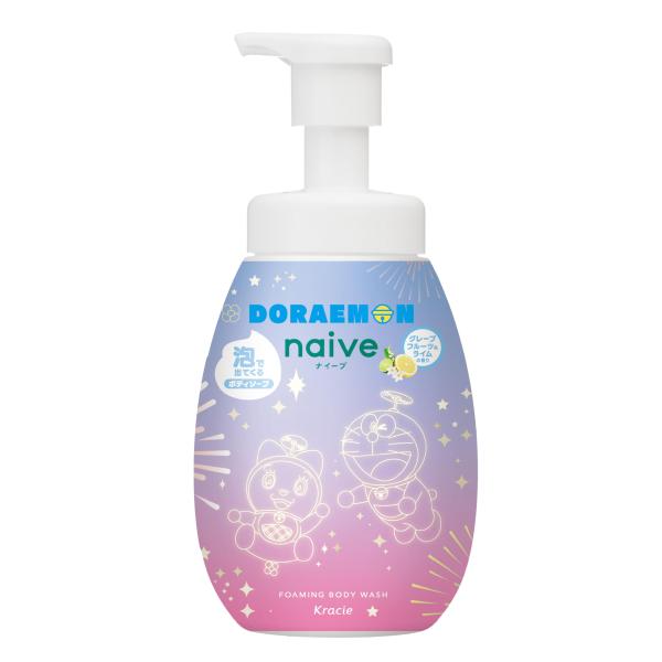 Naive 泡沫沐浴露（夏日哆啦A夢 / 哆啦A夢）瓶裝 600mL / 補充包 480mL