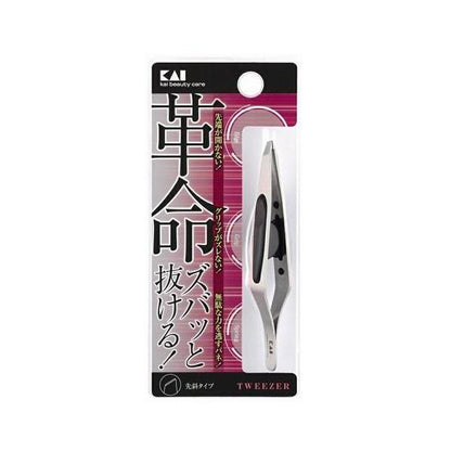 Kai 貝印 化妝 美容工具 鑷子 拔毛夾 革命 捕捉型斜口鑷子