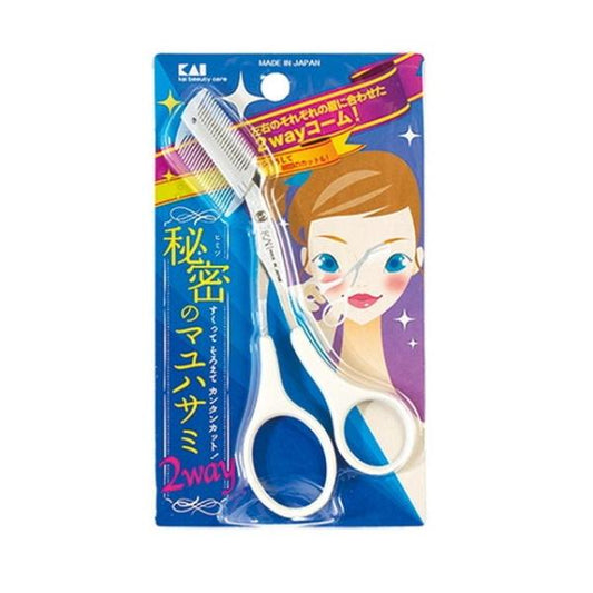 KAI 貝印 美妝用品 剪刀 眉毛 2WAY 附梳雙用眉剪