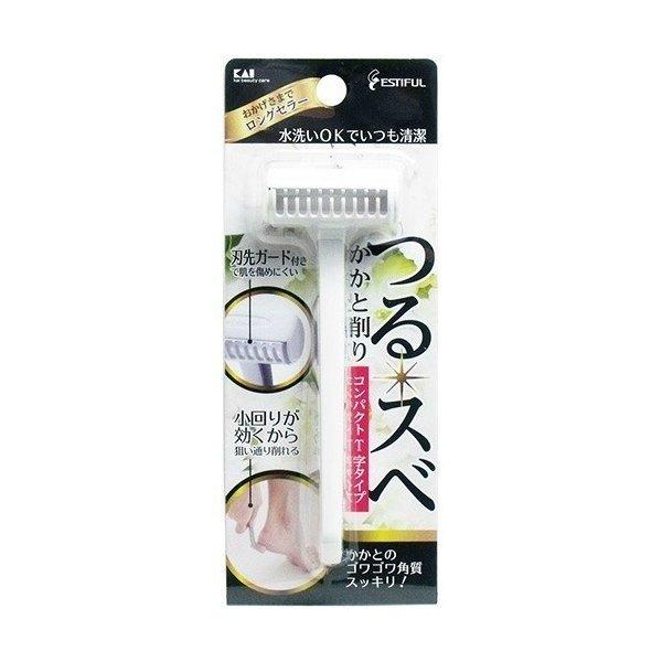 KAI 貝印 美體 工具 足用 足跟磨皮器(T字型／全足型)