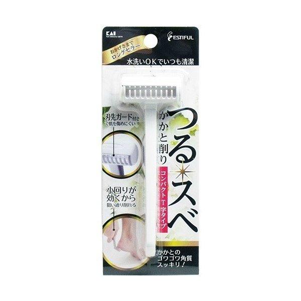 KAI 貝印 美體 工具 足用 足跟磨皮器(T字型／全足型)