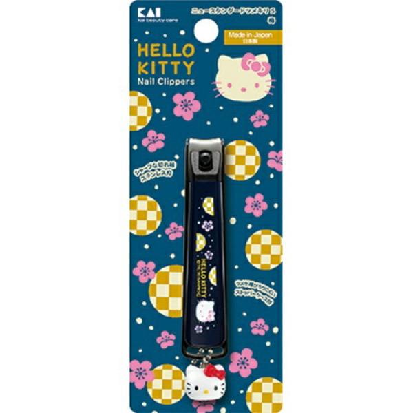 KAI 貝印 指甲刀 和風 Hello Kitty 新標準款指甲刀 (梅花S(小) / 山茶花M(中))