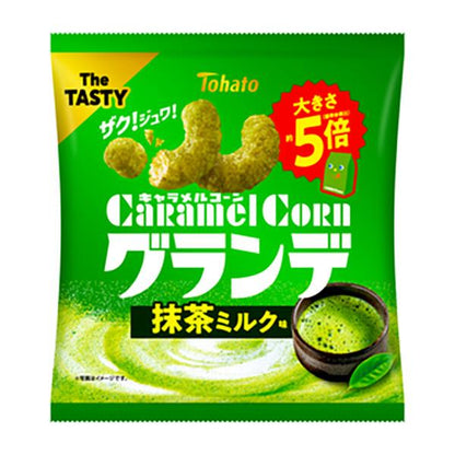 Tohato 東鳩 焦糖玉米餅乾 抹茶牛奶口味 55g