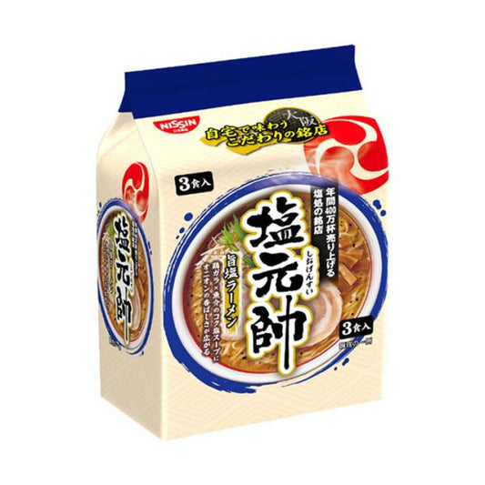 Nissin 日清 食品 泡麵 塩元帥監製 鹽味拉麵 1包/3食入