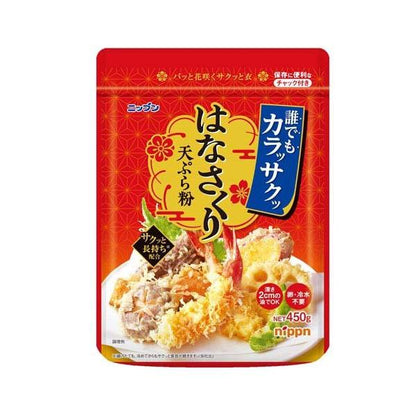 Nippun 日粉 食品 天婦羅粉 櫻花天婦羅粉 1個/450g（附夾鏈）