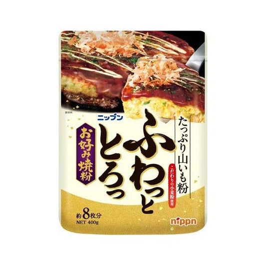 Nippun 日粉 食品 大阪燒粉 蓬鬆大阪燒粉 1包/400g（約做8次的份量）