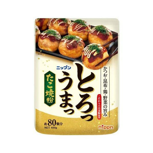 Nippun 日粉 食品 章魚燒粉 ToroUma 章魚燒粉 1個/400g（約製作80個章魚燒的份量）