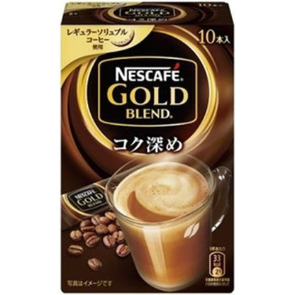 雀巢 Gold Blend 深濃咖啡棒 1 盒 10 粒/Gold Blend 1 瓶 120g MJ