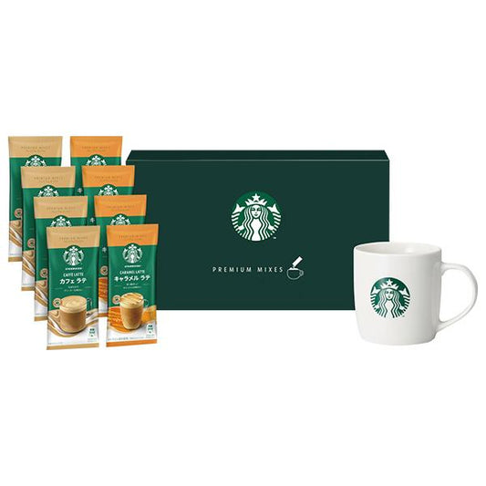Starbucks 咖啡 星巴克 豪華咖啡禮盒 1盒 (2種風味咖啡x各4包+馬克杯1個)